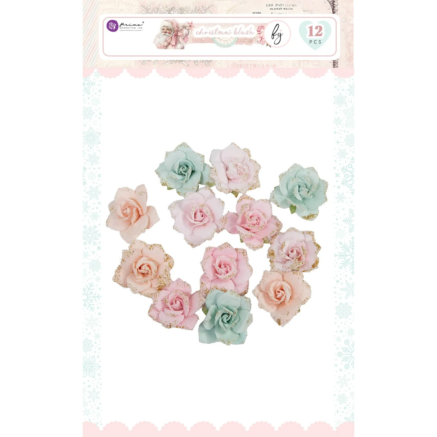 Prima Christmas Blush by Frank Garcia® Flowers Sparkling Holiday