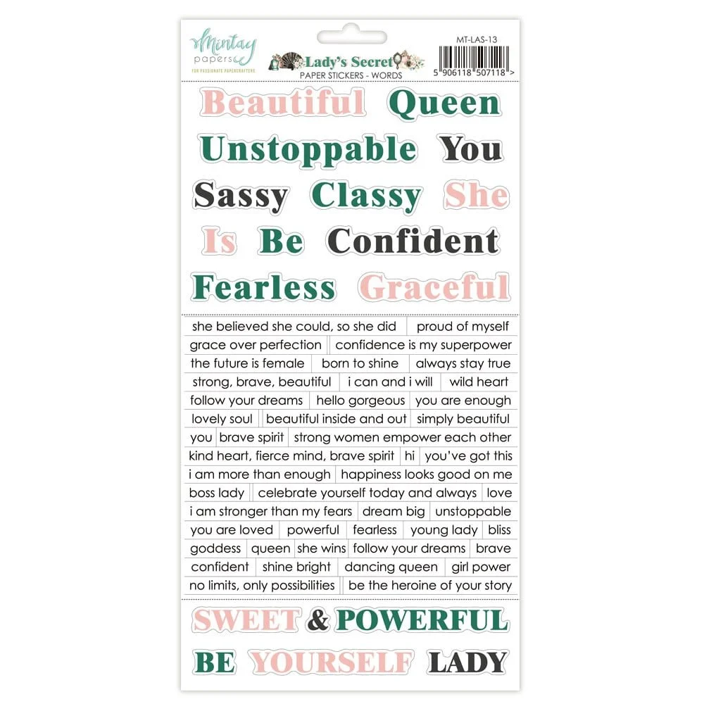 *Pre-Order* Mintay Lady's Secret Words Stickers