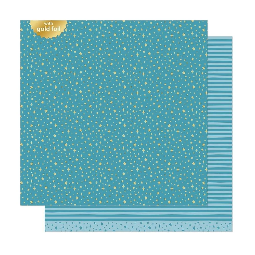 Lawn Fawn All the Sparkles 12" x 12" Paper Aquamarine