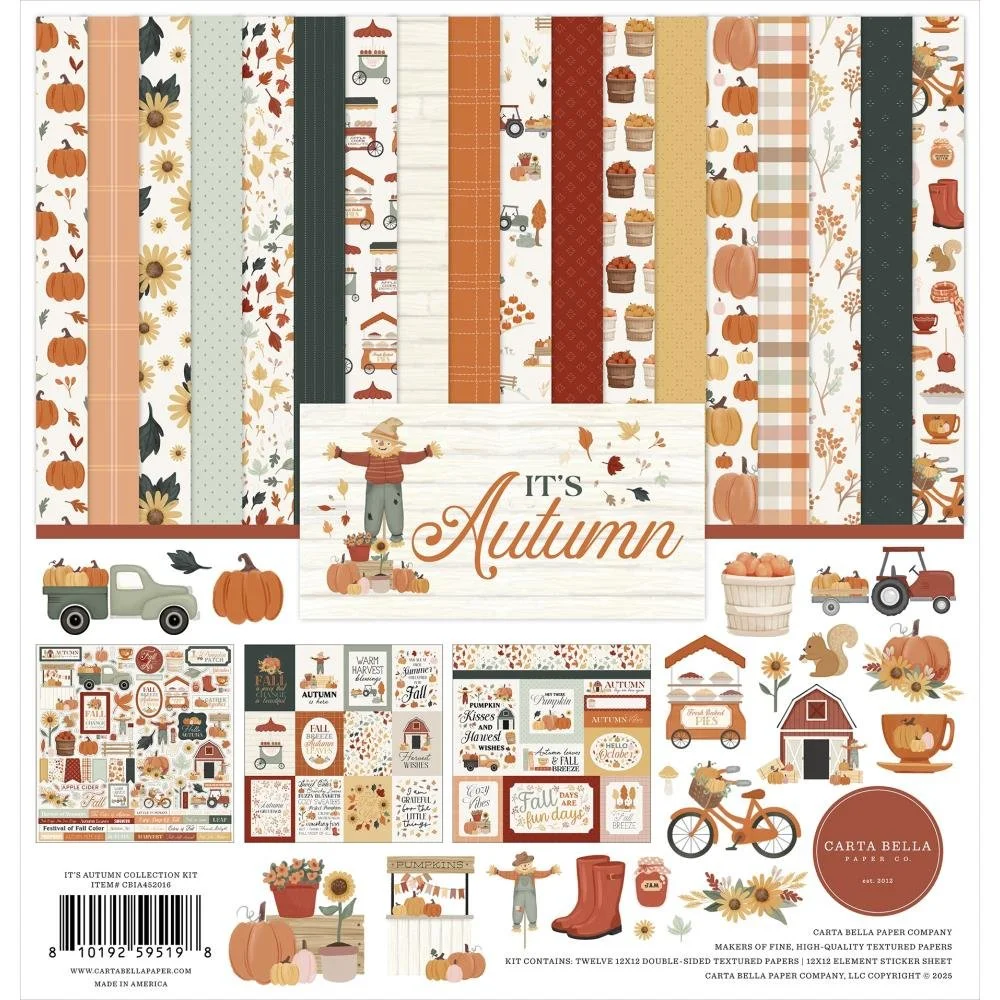 Carta Bella It's Autumn 12" x 12" Collection Kit