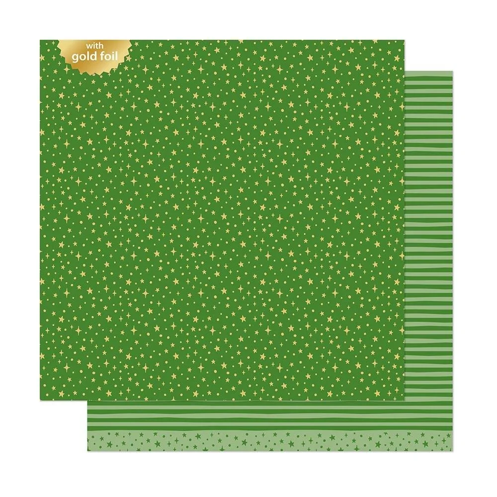 Lawn Fawn All the Sparkles 12" x 12" Paper Jade