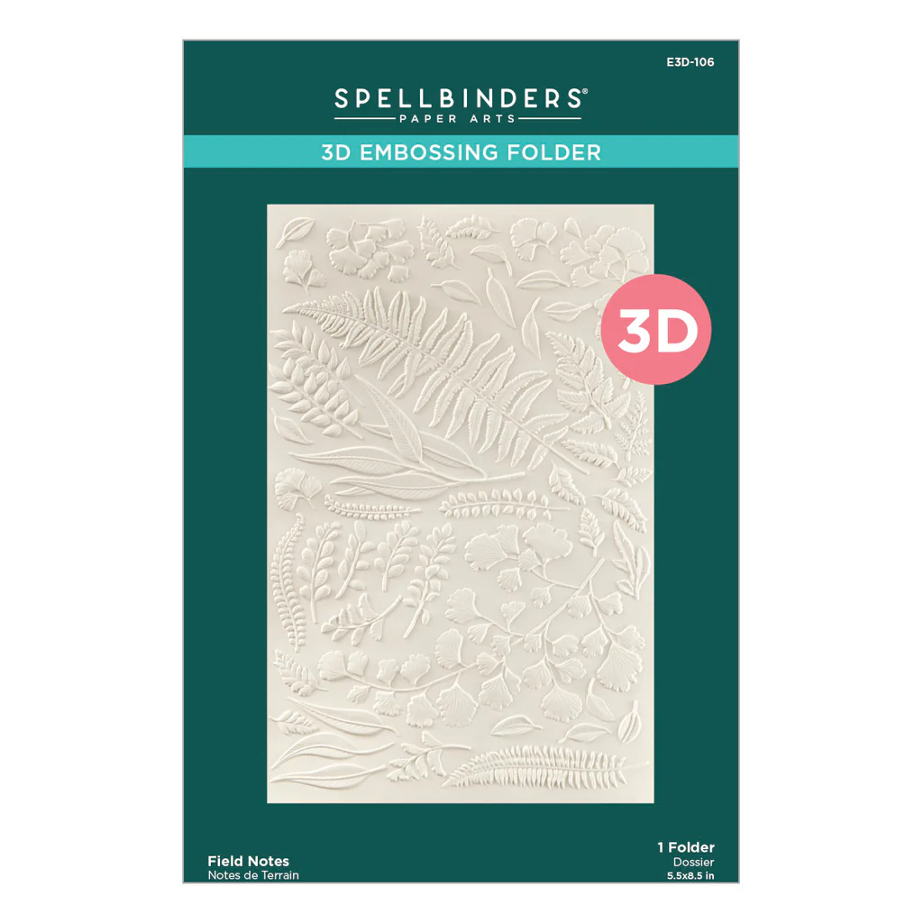 Spellbinders Field Notes 3D Embossing Folder