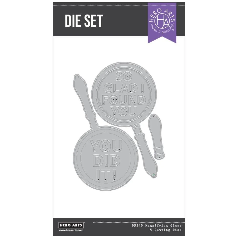 Hero Arts Case Closed Die Set Magnifying Glass