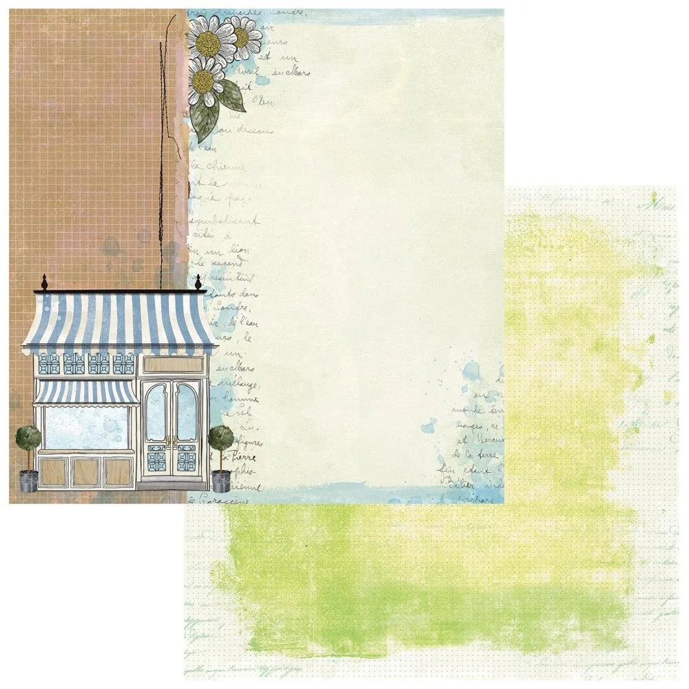 49 & Market Flower Emporium By Vicki Boutin 12" x 12" Paper 1