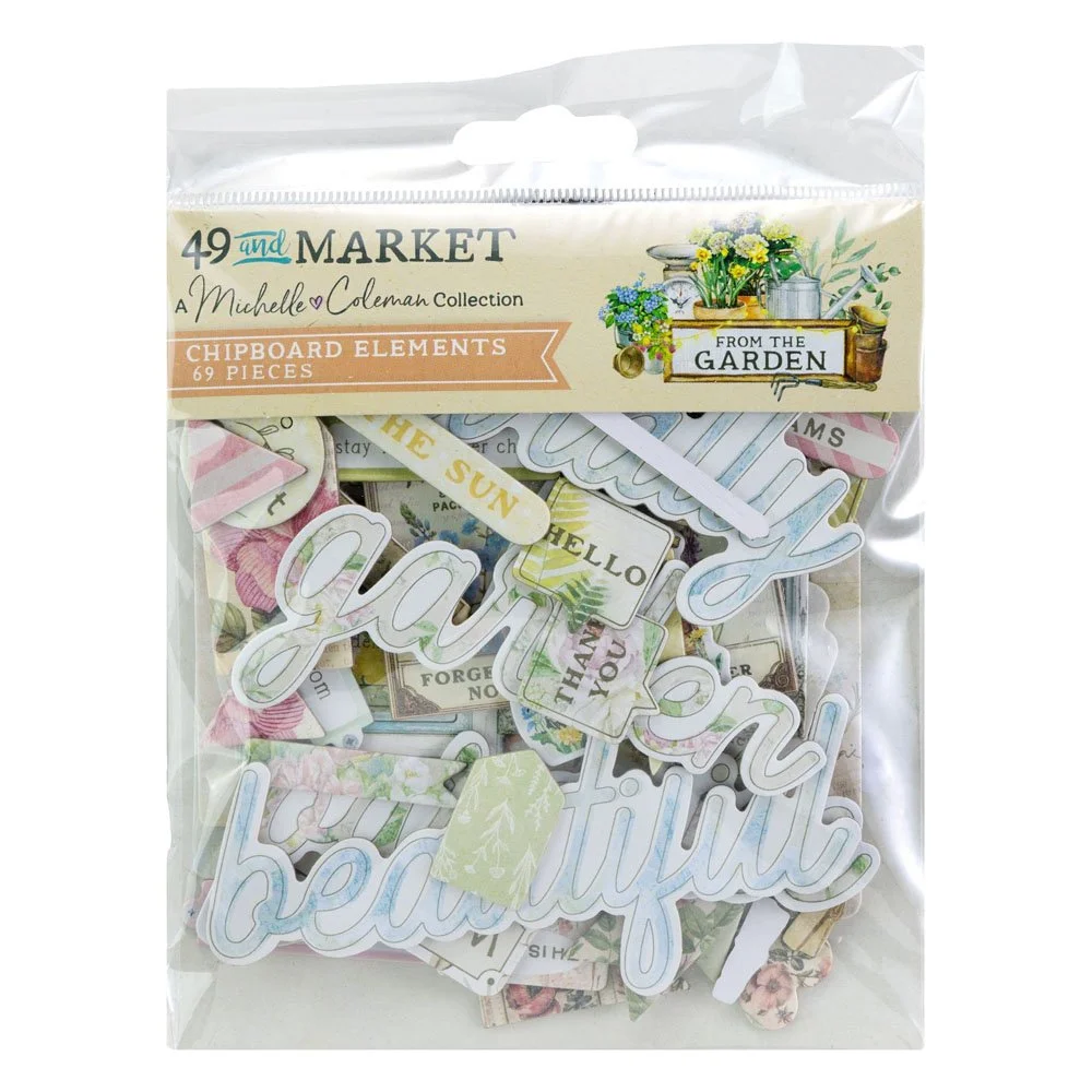 49 & Market From The Garden Chipboard Set