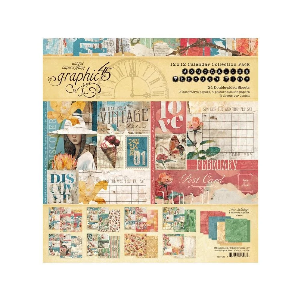 Graphic 45 Journaling Through Time 12" x 12" Collection Kit