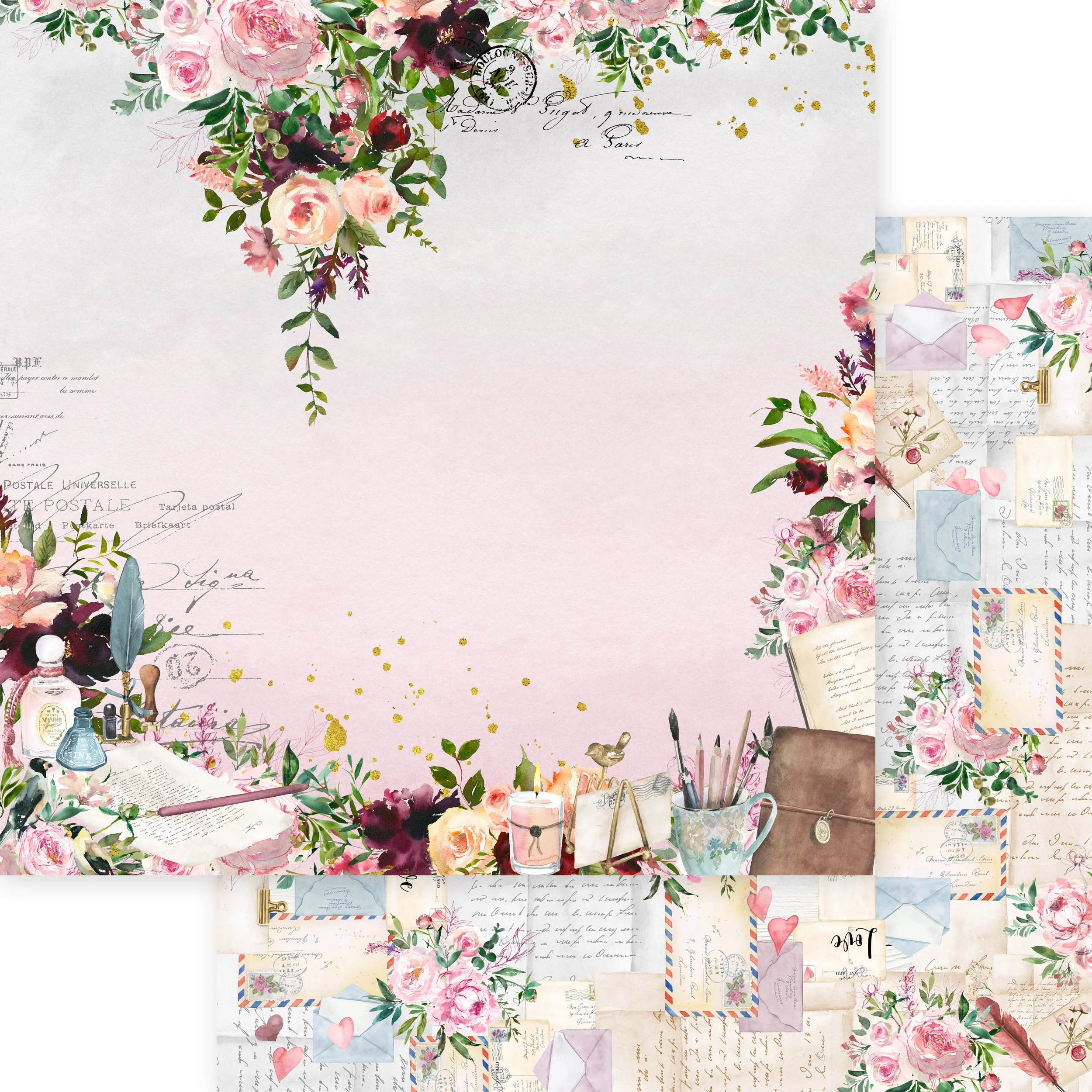 *Pre-Order* Asuka Studio Sending Love 12" x 12" Paper 02