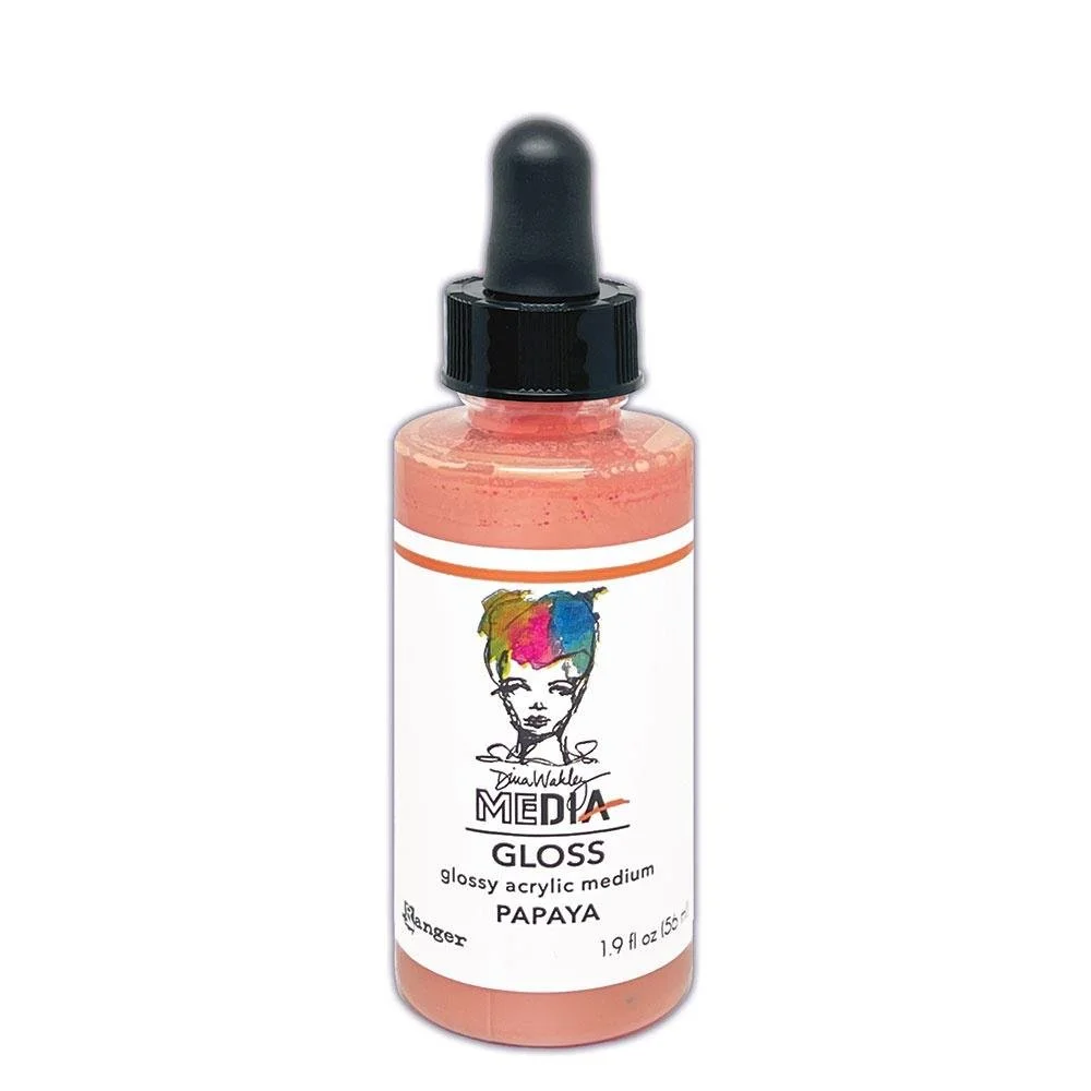Dina Wakley Media Gloss Dropper Papaya