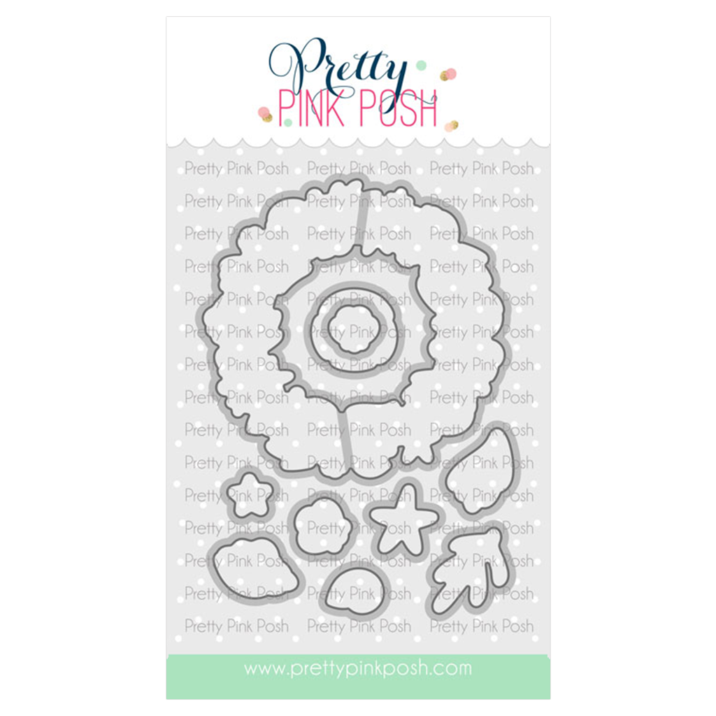 Pretty Pink Posh Seashell Wreath Coordinating Die