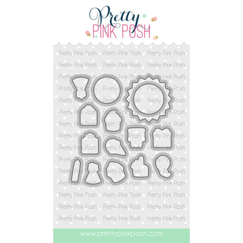 Pretty Pink Posh Birthday Icons Coordinating Dies