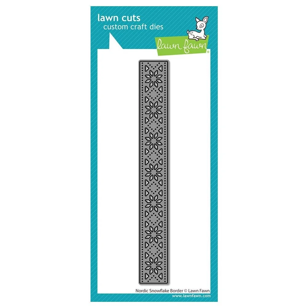 Lawn Fawn Lawn Cuts Nordic Snowflake Border