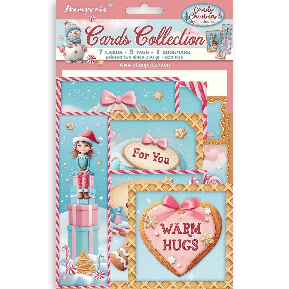 Stamperia Candy Christmas Cards Collection