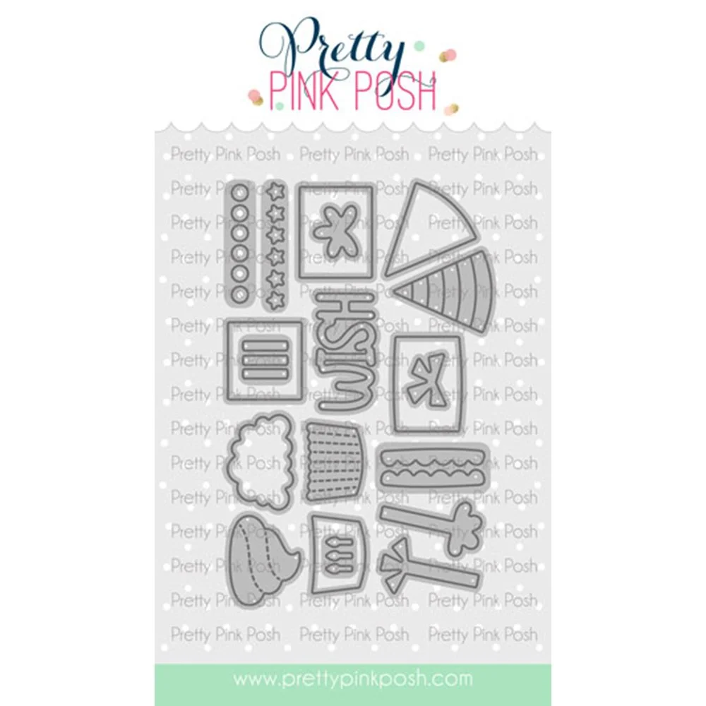 Pretty Pink Posh Birthday Holder Additions Metal Die