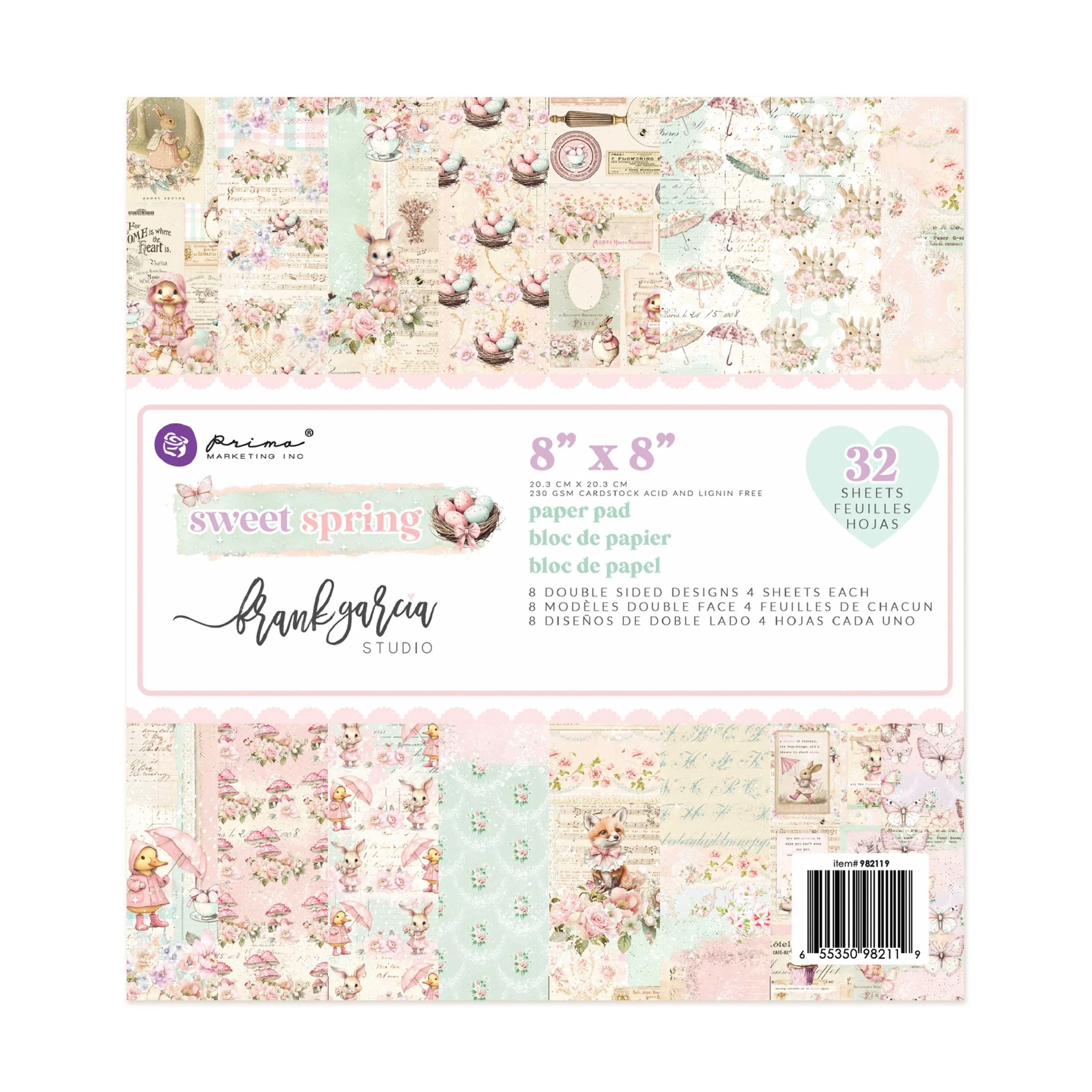 Prima Sweet Spring by Frank Garcia®  8x8 Paper pad