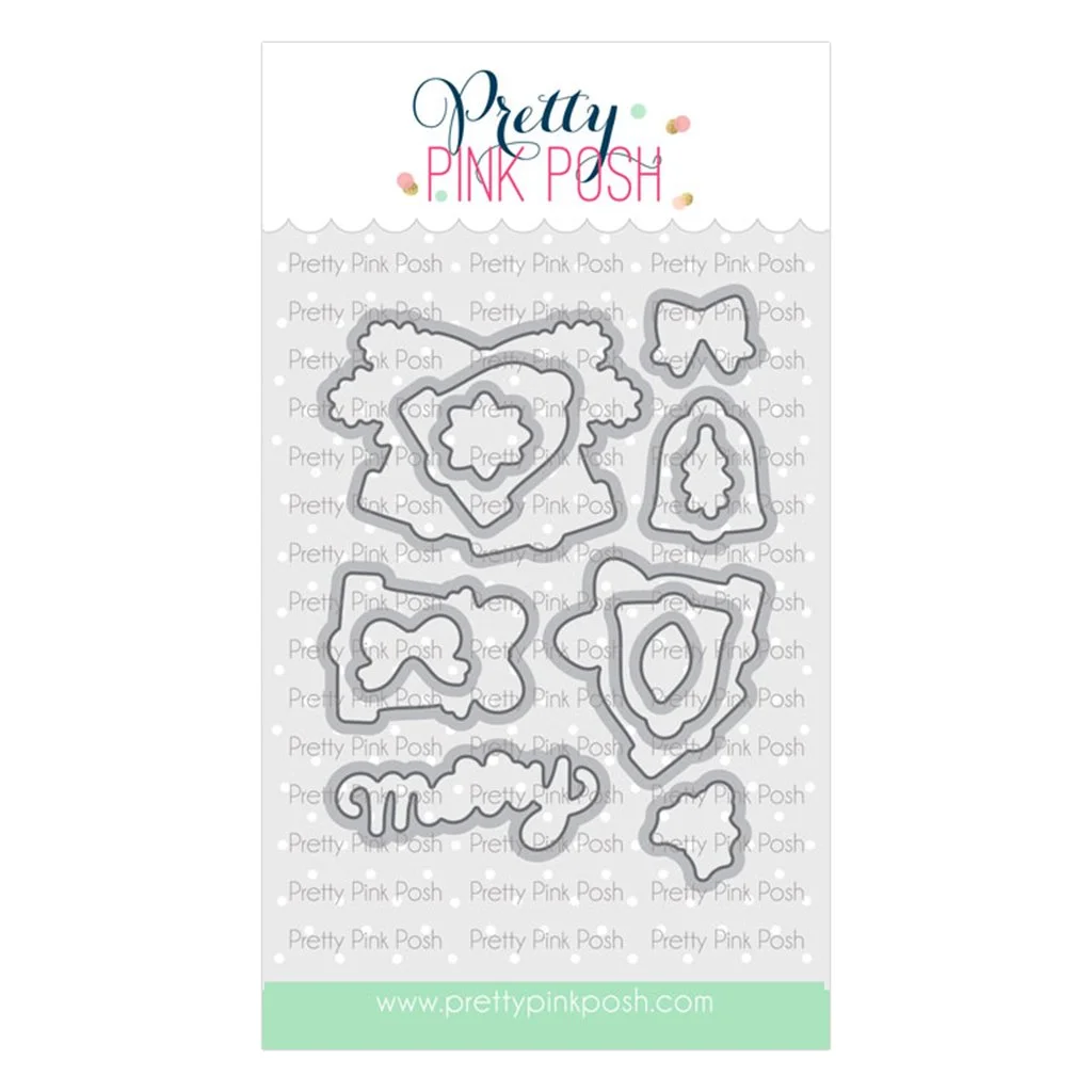 Pretty Pink Posh Christmas Bells Dies