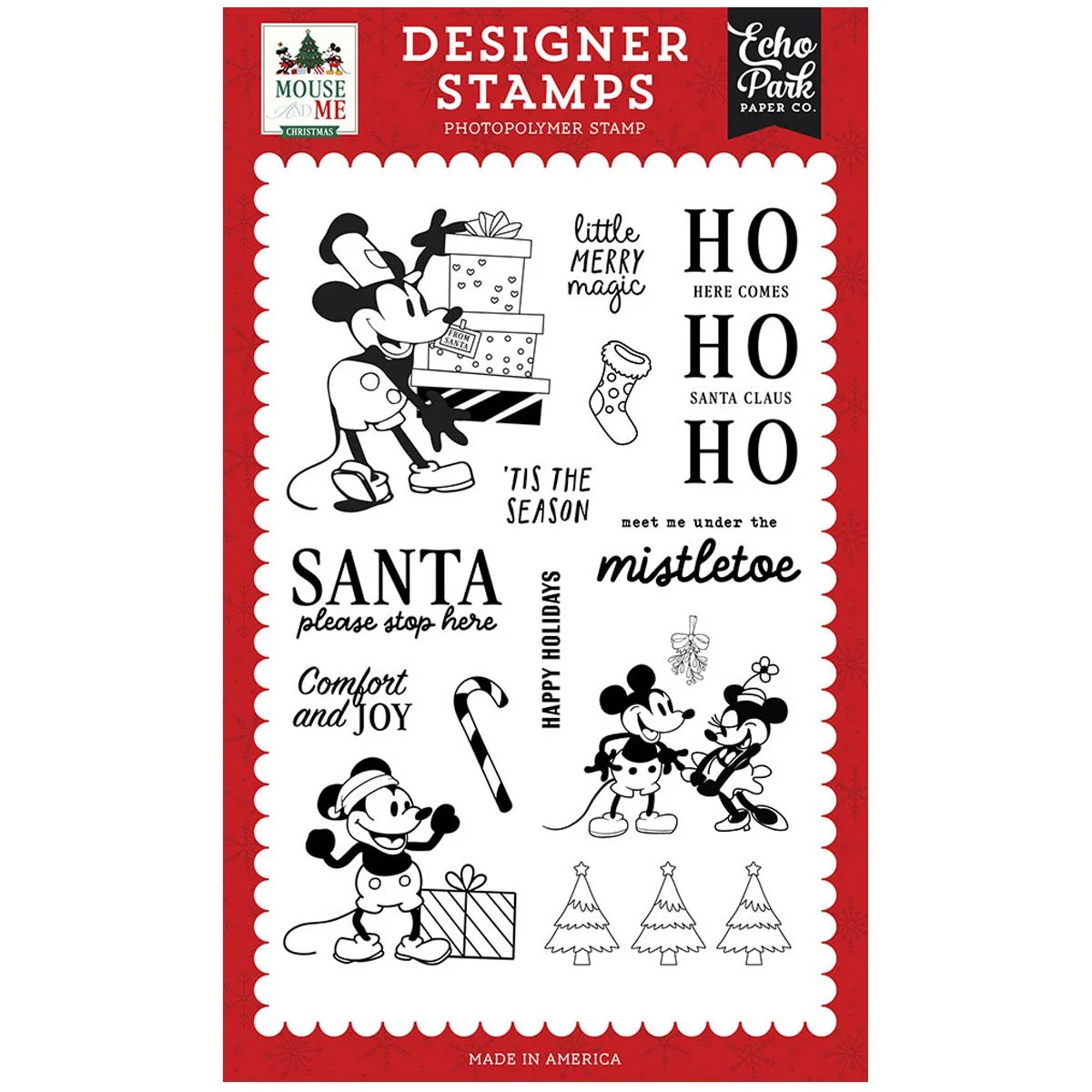 *Pre-Order* Echo Park Mouse & Me Christmas Little Merry Magic Stamp