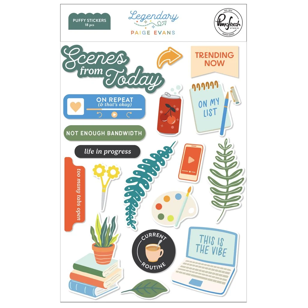 Pinkfresh Studio Paige Evans Legendary Puffy Stickers