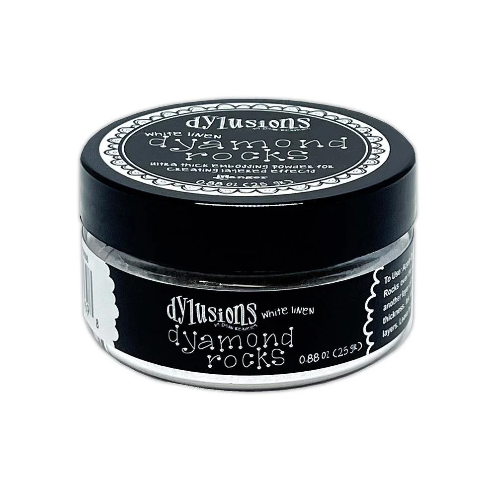 Dylusions Dyamond Rocks White Linen