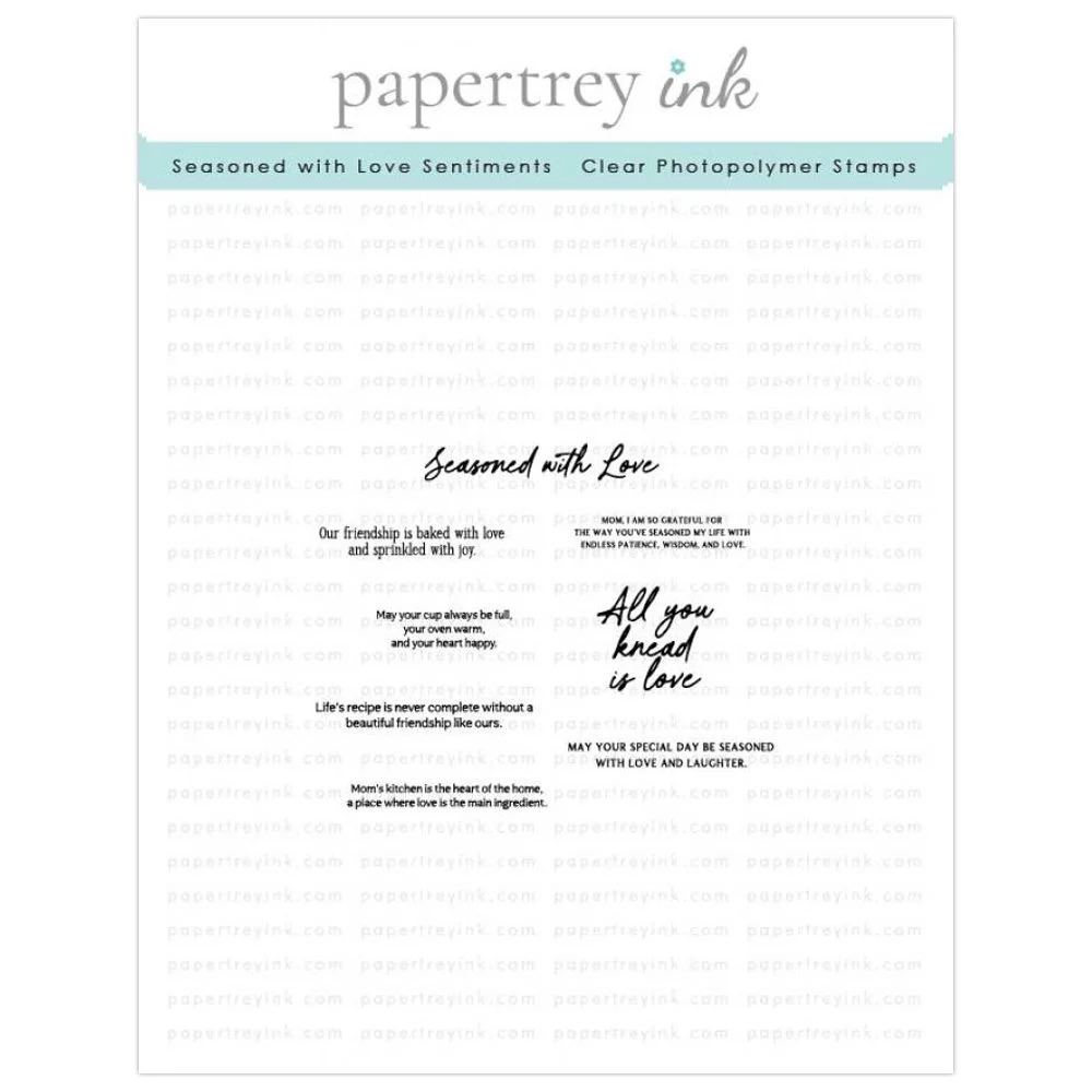 Papertrey Ink Seasoned with Love Sentiments Mini Stamp Set