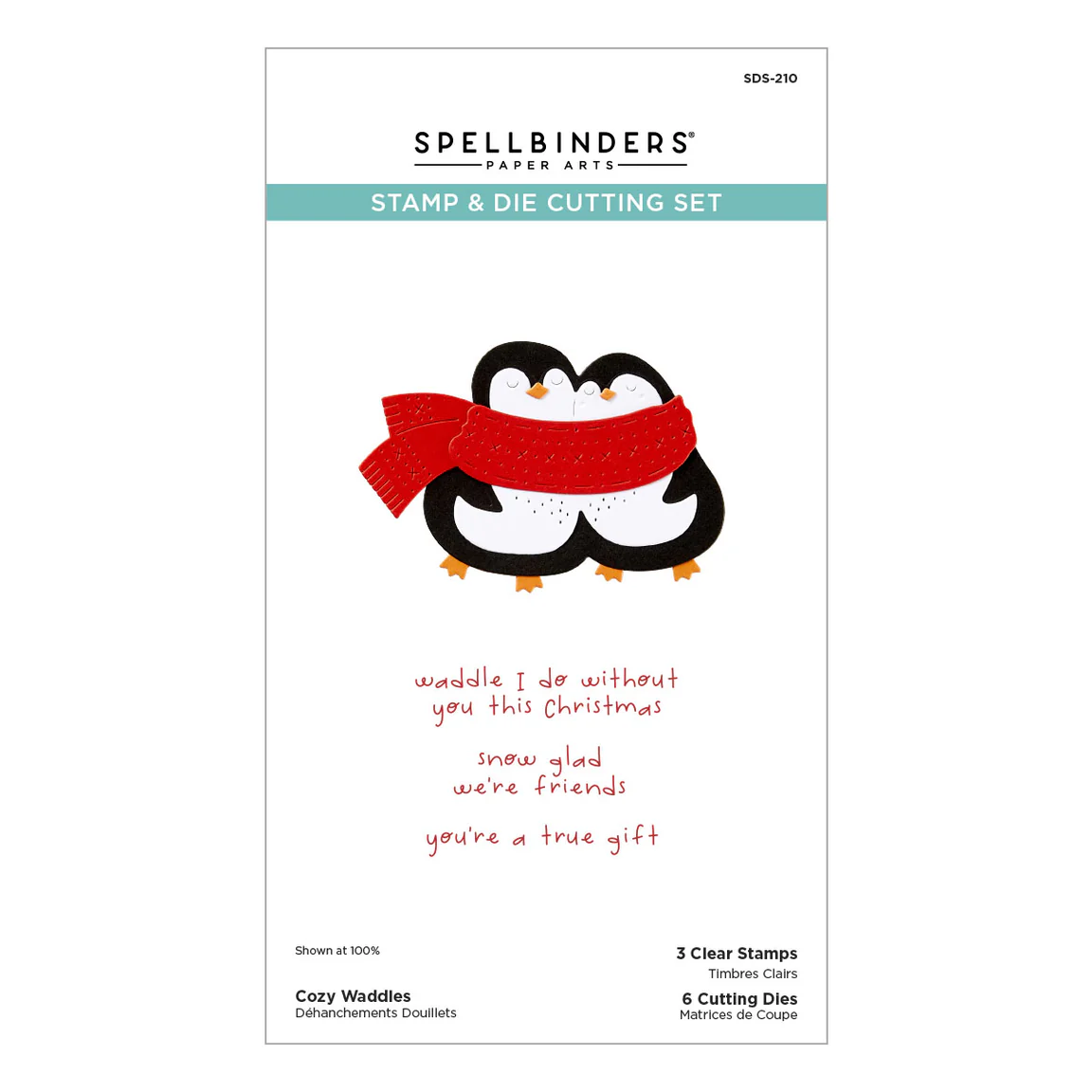 Spellbinders Cozy Waddles Clear Stamp & Die Set