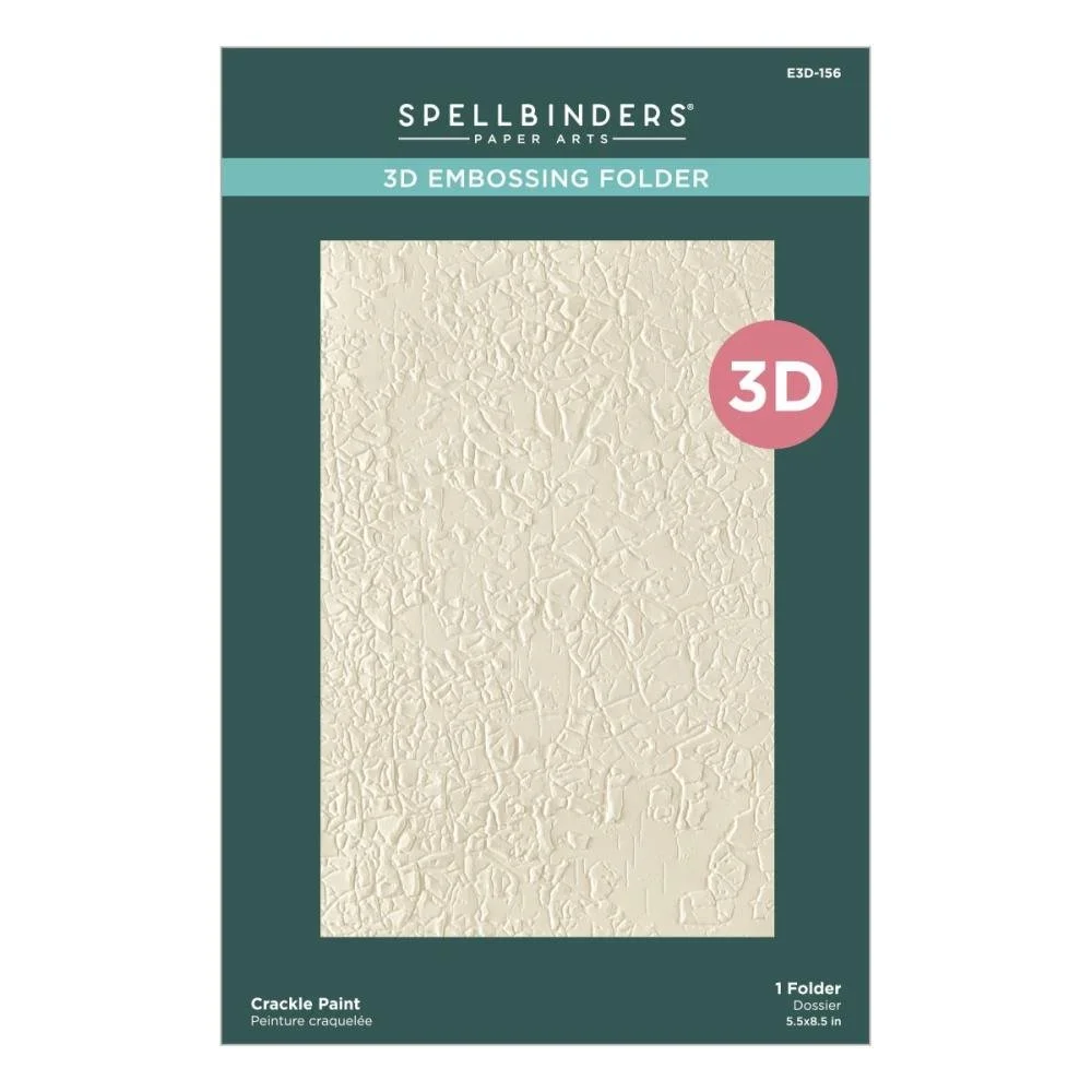 Spellbinders Beautifully Imperfect Embossing Folder Crackle Paint