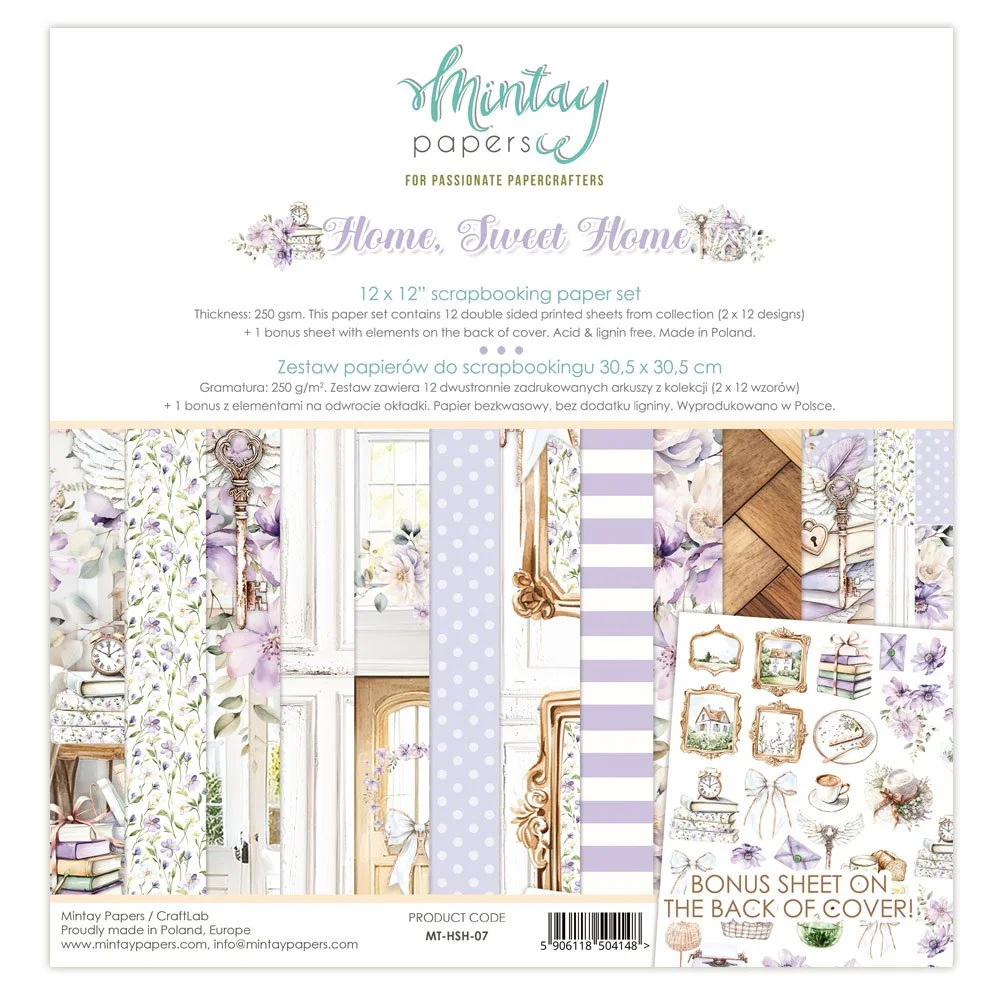 Mintay Home Sweet Home 12" x 12" Paper Set