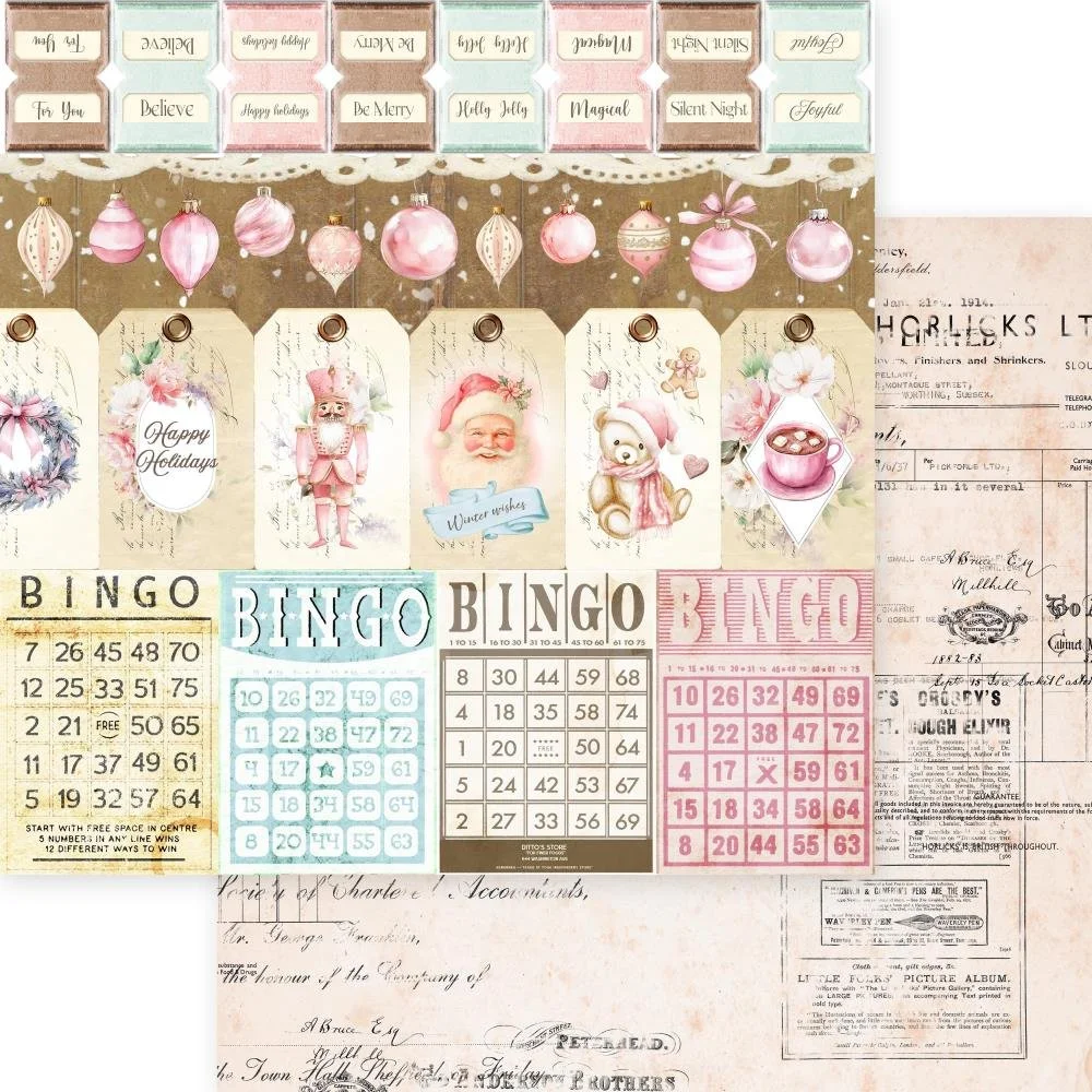 Memory Place Holly Jolly 12" x 12" Paper Happy Holidays