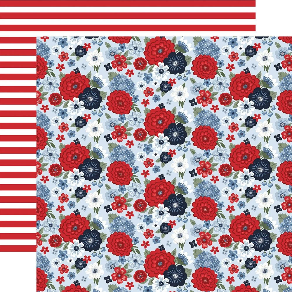 Echo Park All American 12" x 12" Paper The Fourth Floral