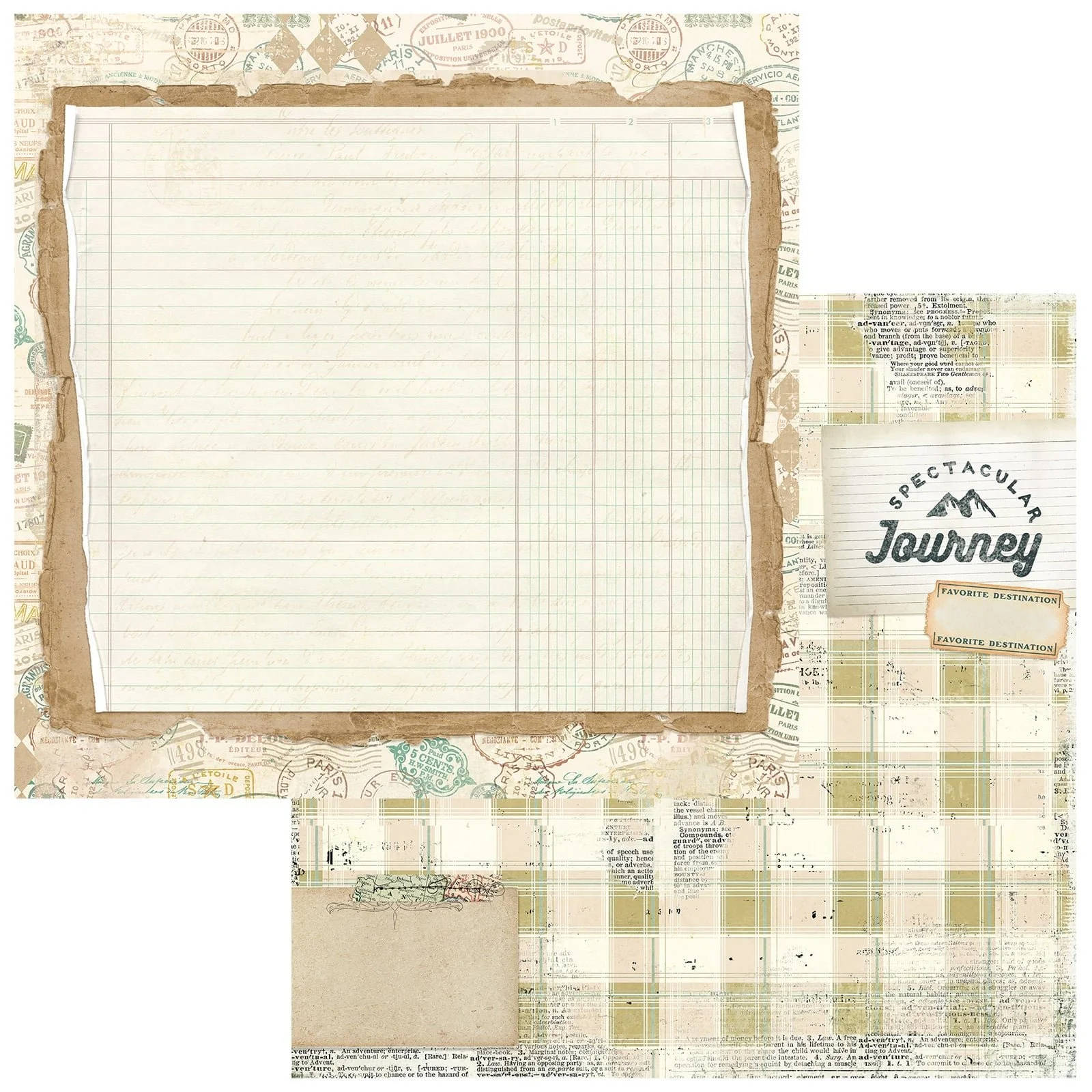 49 & Market Travel Diaries 12" x 12" Paper Journey