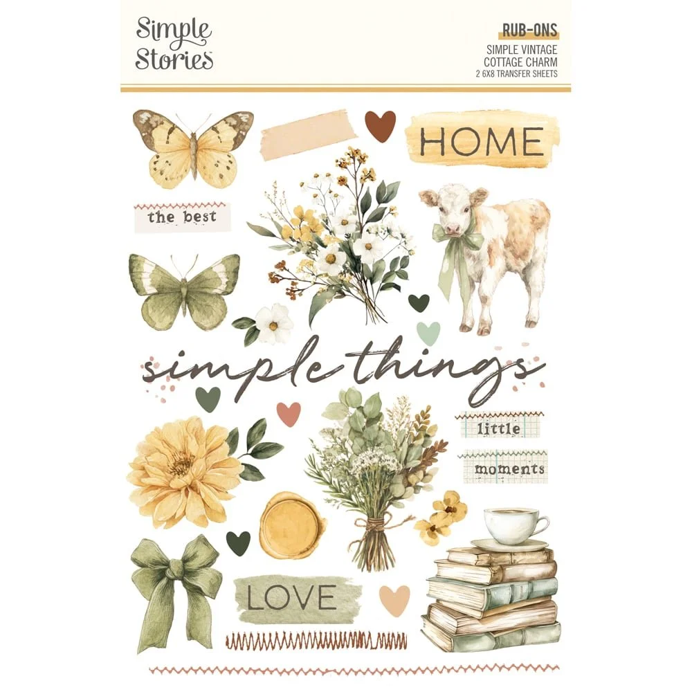 *Pre-Order* Simple Stories Cottage Charm Rub Ons