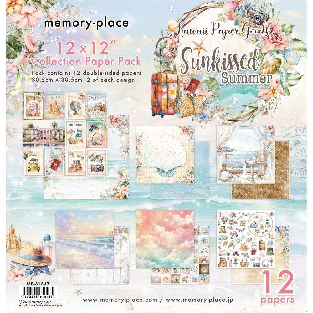 Memory Place Sun-kissed Summer 12" x 12" Paper Pack