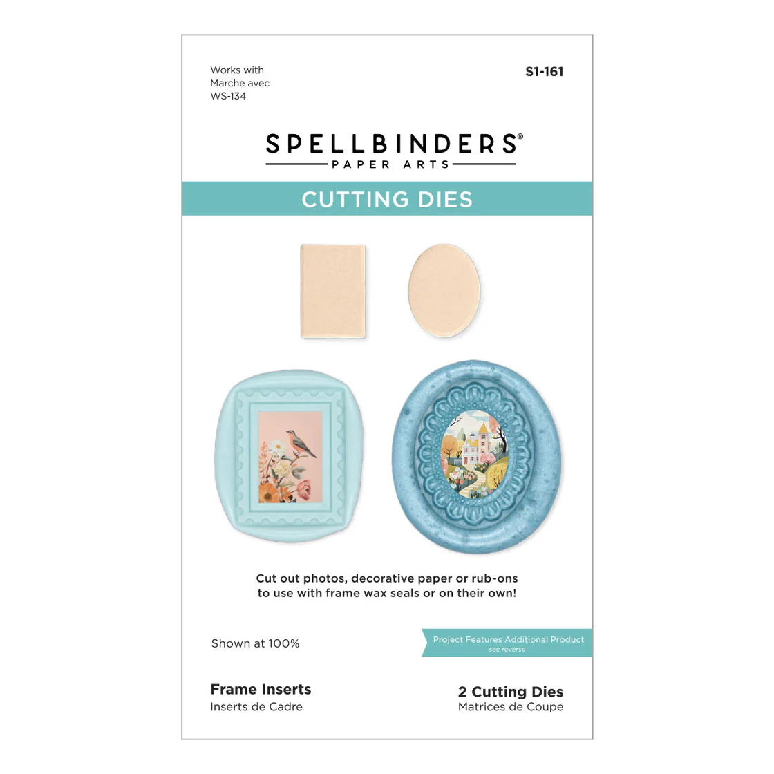 Spellbinders 2 Pack Frames Wax Seal Stamps & Dies Bundle