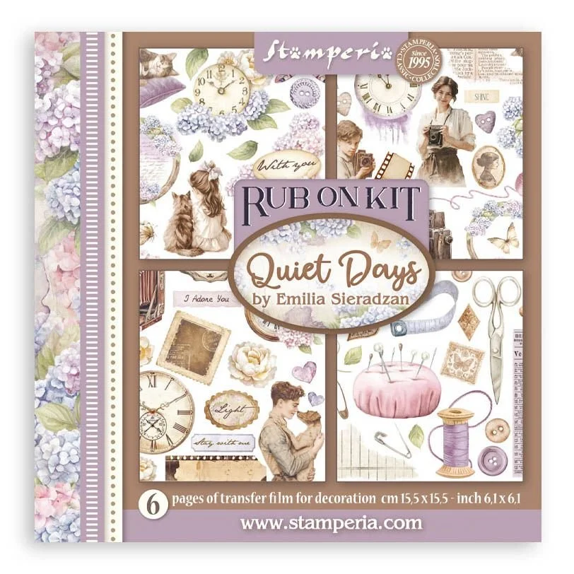 Stamperia Quiet Days Rub On Assortment