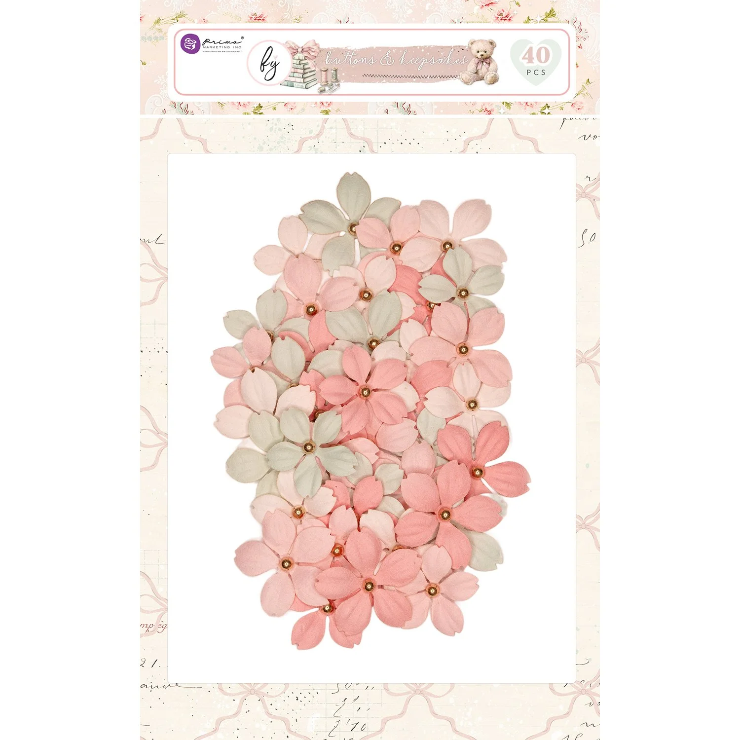 Prima Buttons & Keepsakes by Frank Garcia® Flowers Tender Florals