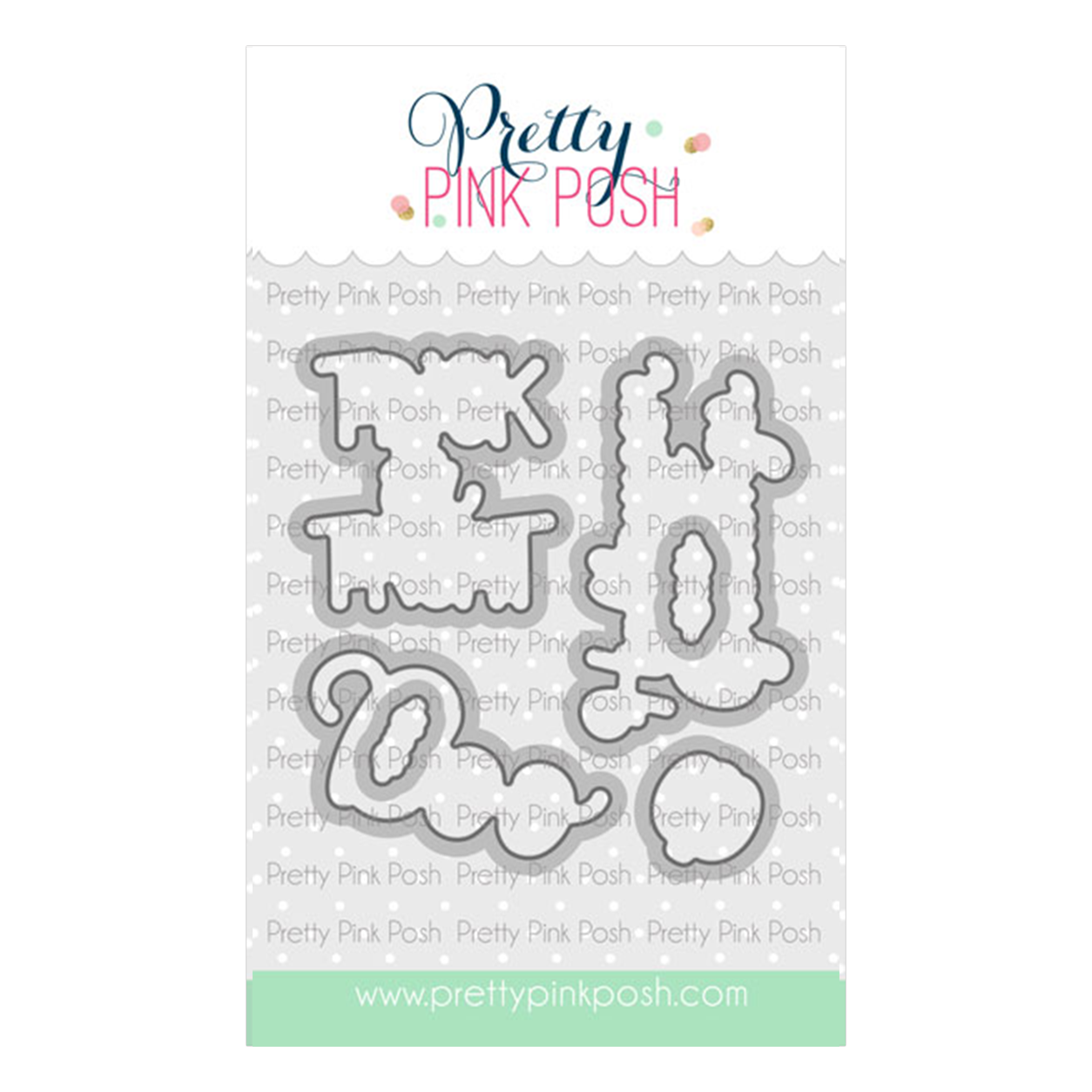 Pretty Pink Posh Boo Greetings Coordinating Dies
