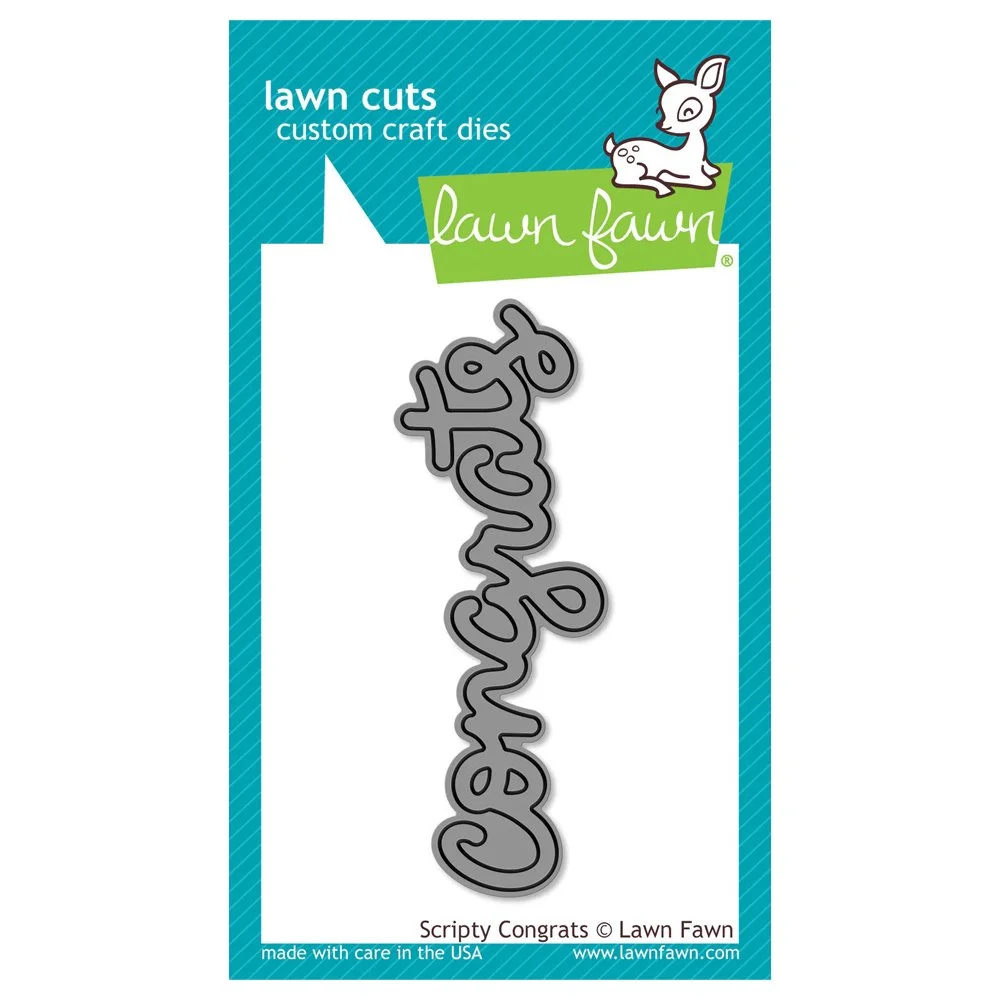 Lawn Fawn Lawn Cuts Scripty Congrats