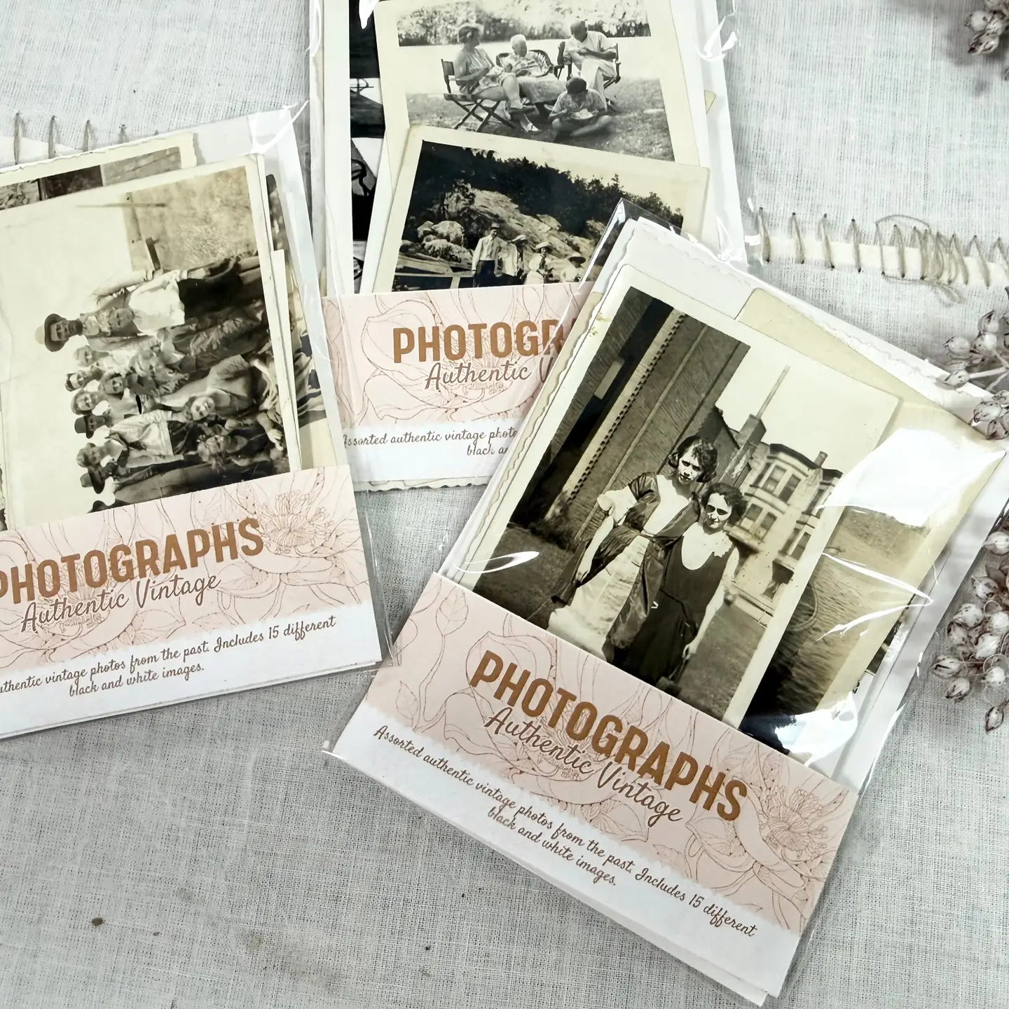 Assorted Vintage Photographs For Mixed Media Art People