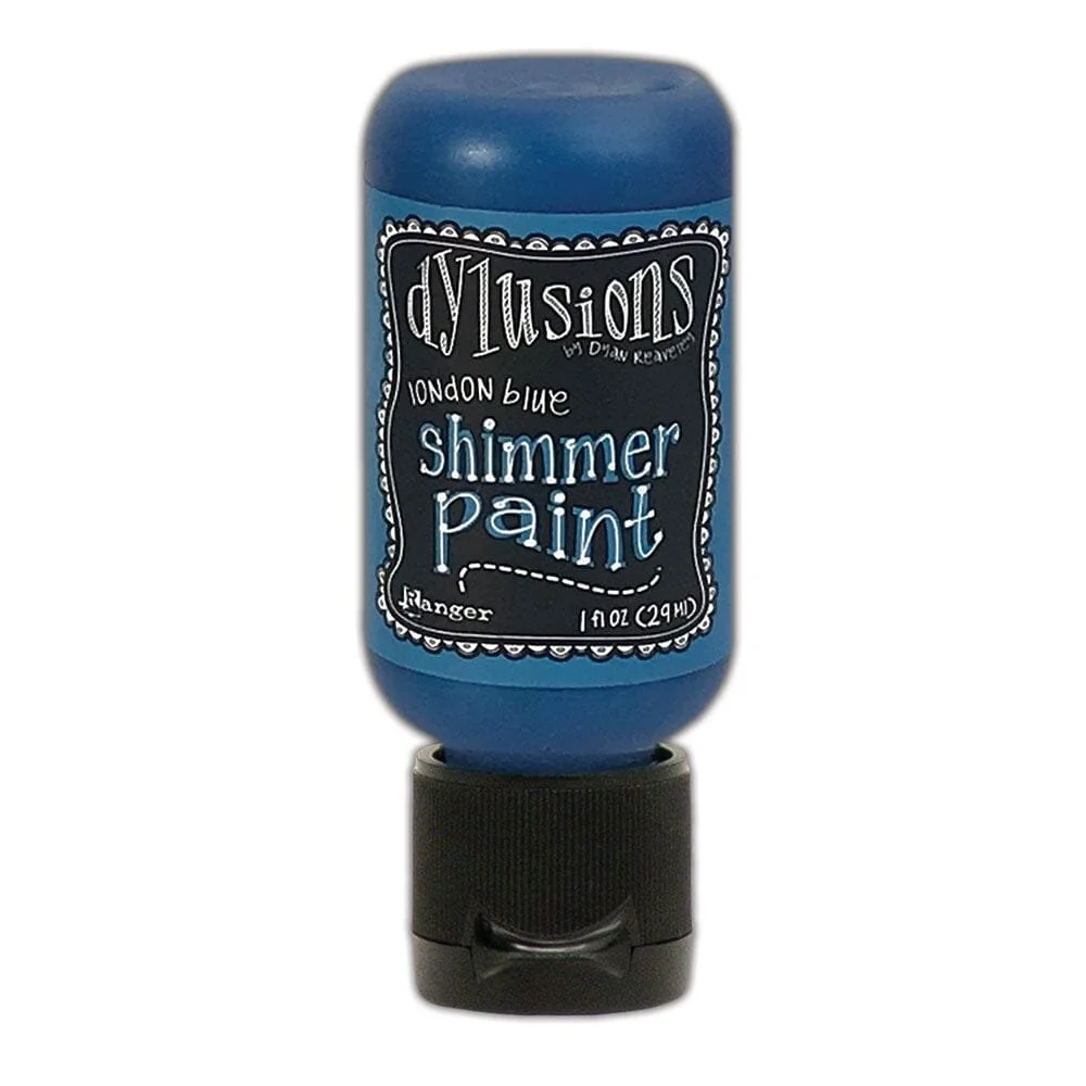 Dylusions Shimmer Paint London Blue