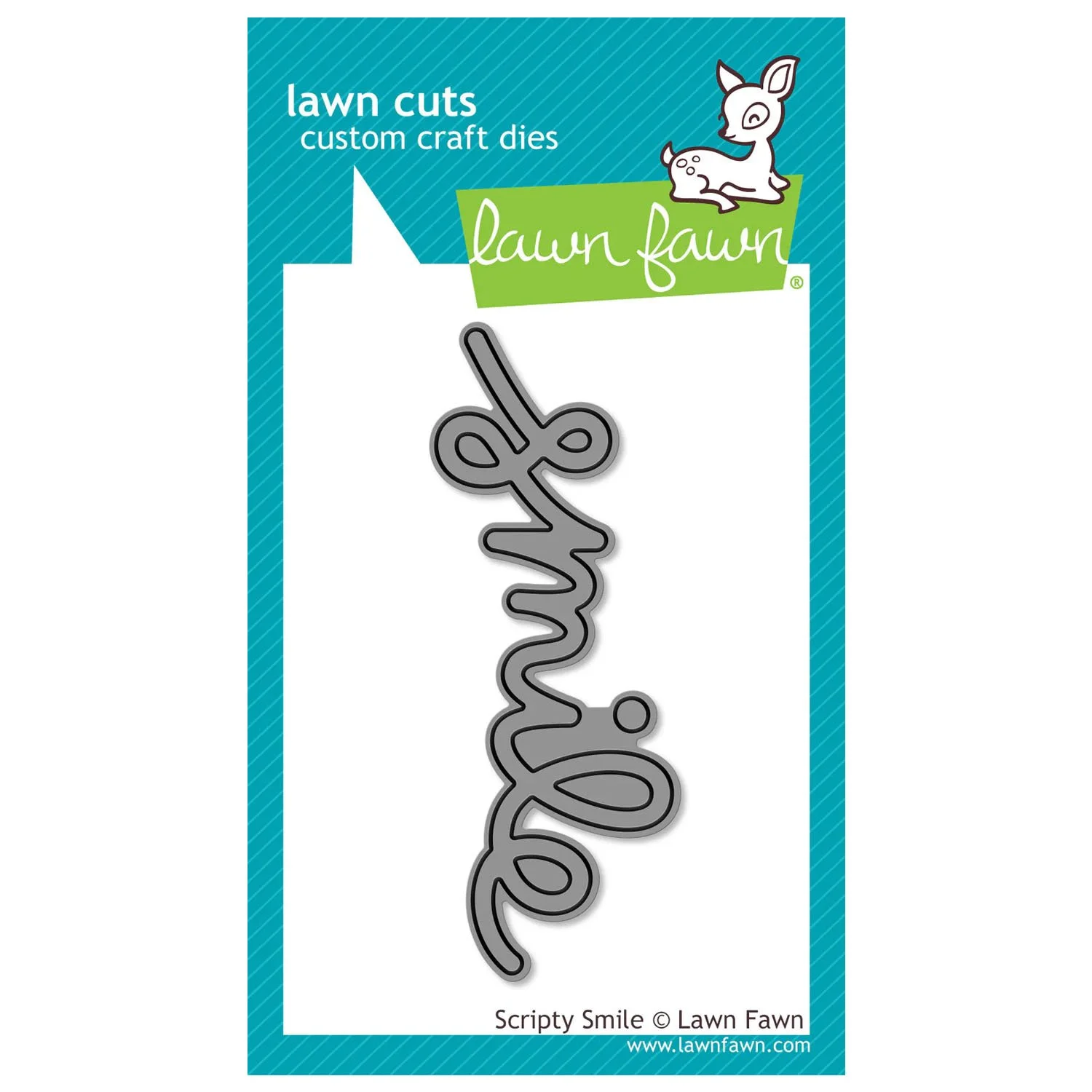 Lawn Fawn Lawn Cuts scripty smile