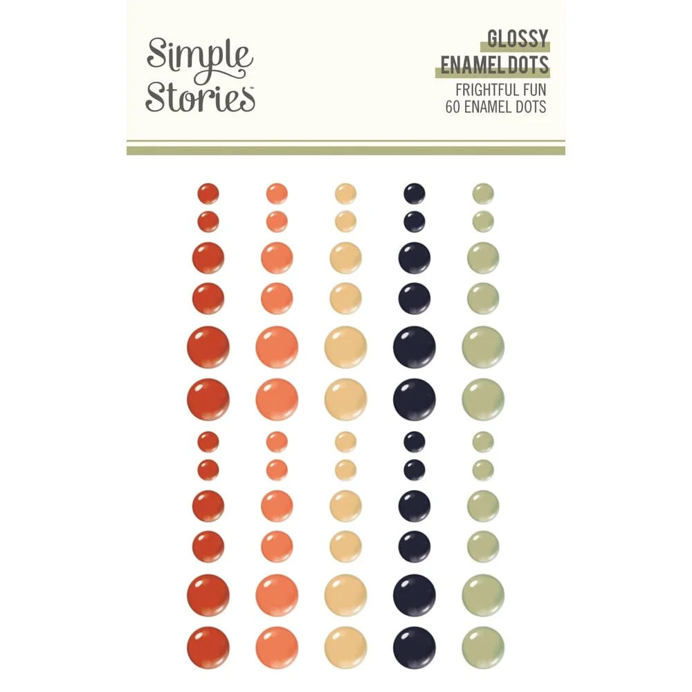 *Pre-Order* Simple Stories Frightful Fun Enamel Dots