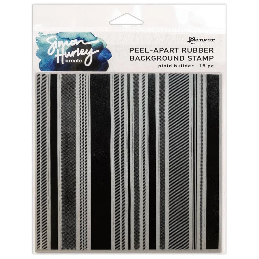 Simon Hurley 6" x 6" Cling Stamp Plaid Builder