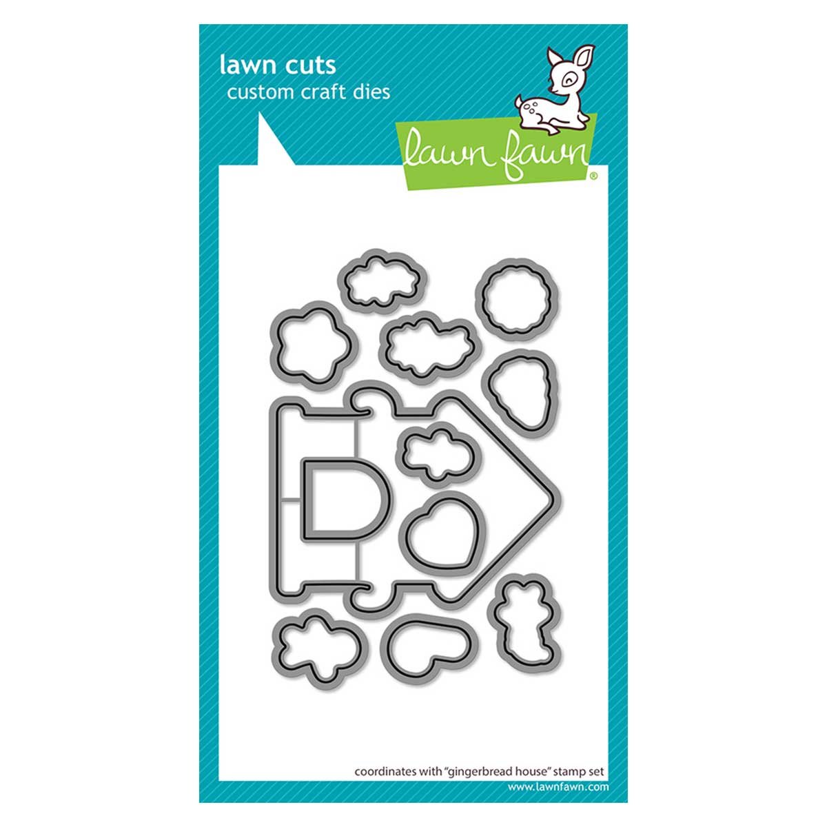 Lawn Fawn gingerbread house lawn cuts
