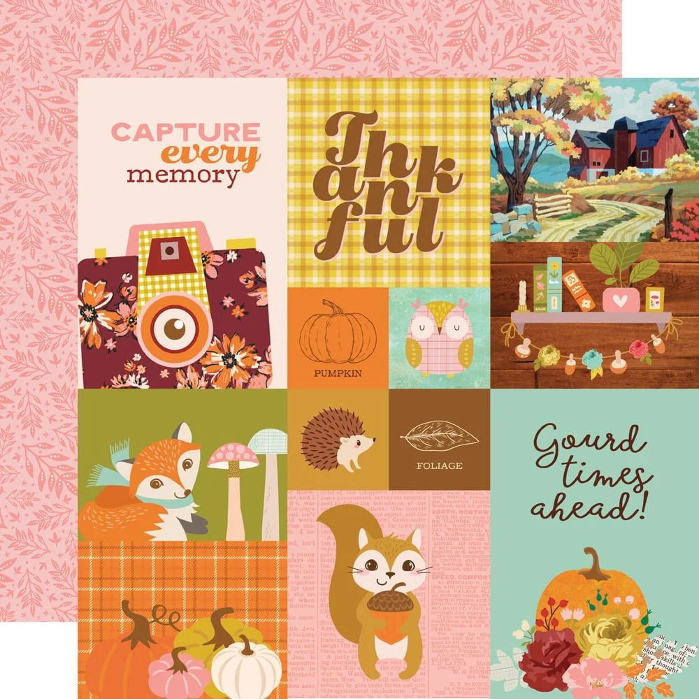 *Pre-Order* Simple Stories Pumpkins & Plaid 12" x 12" Paper Combo Elements