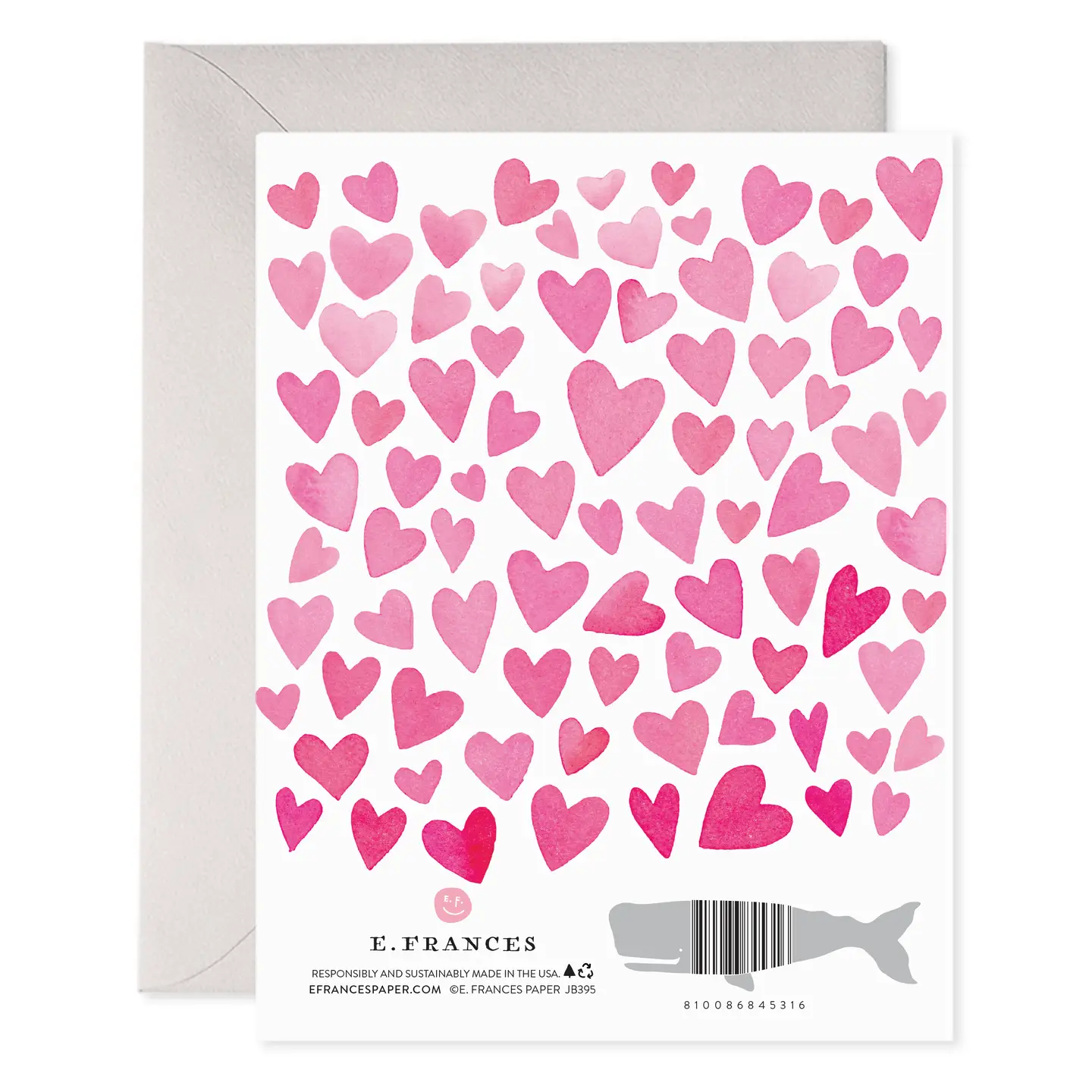 E. Frances Paper Lots of Hearts Greeting Card