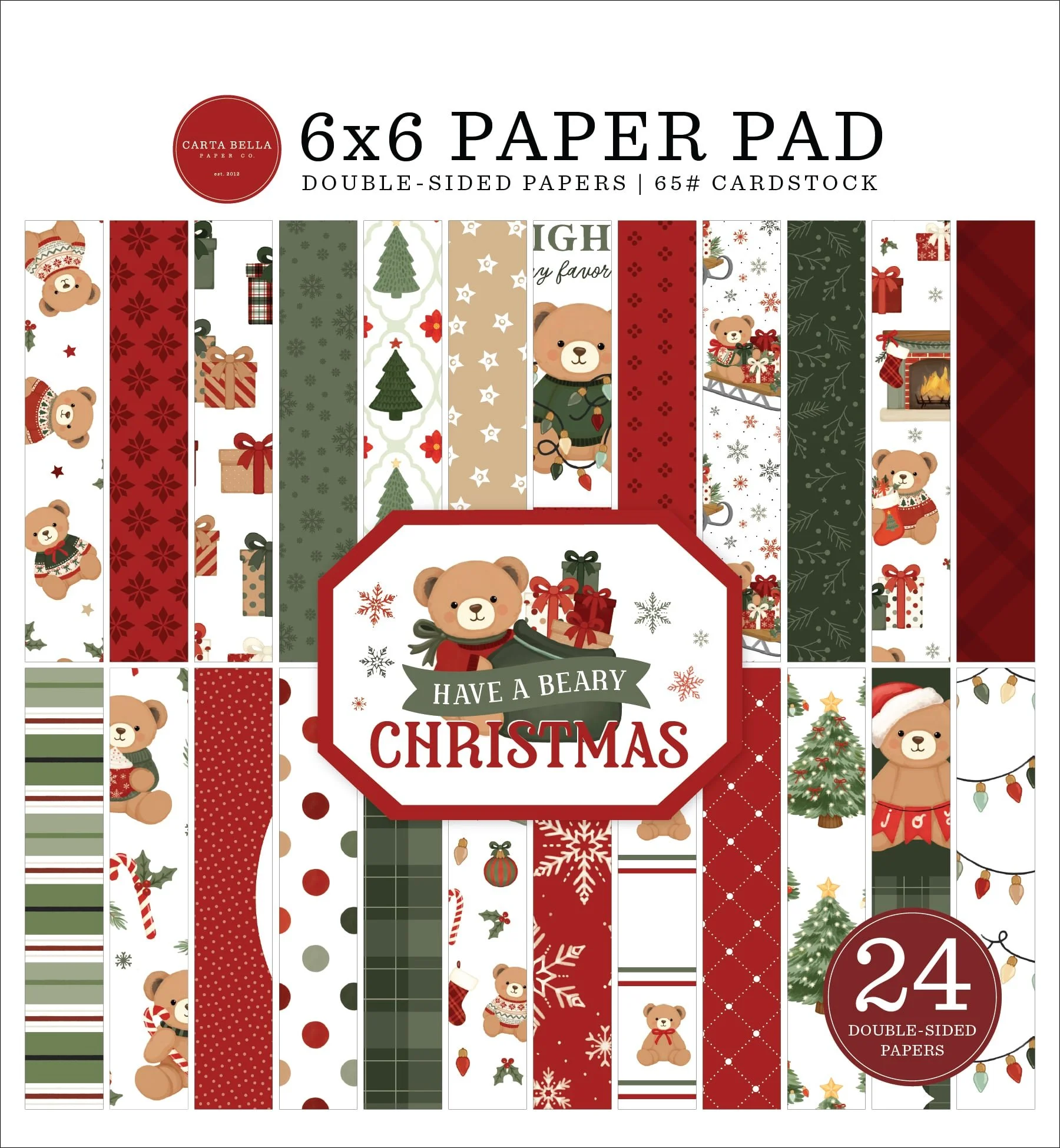 *Pre-Order* Carta Bella Have A Beary Christmas 6" x 6" Paper Pad