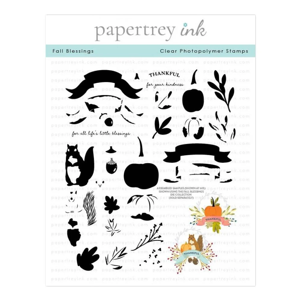 Papertrey Ink Fall Blessings Stamp Set