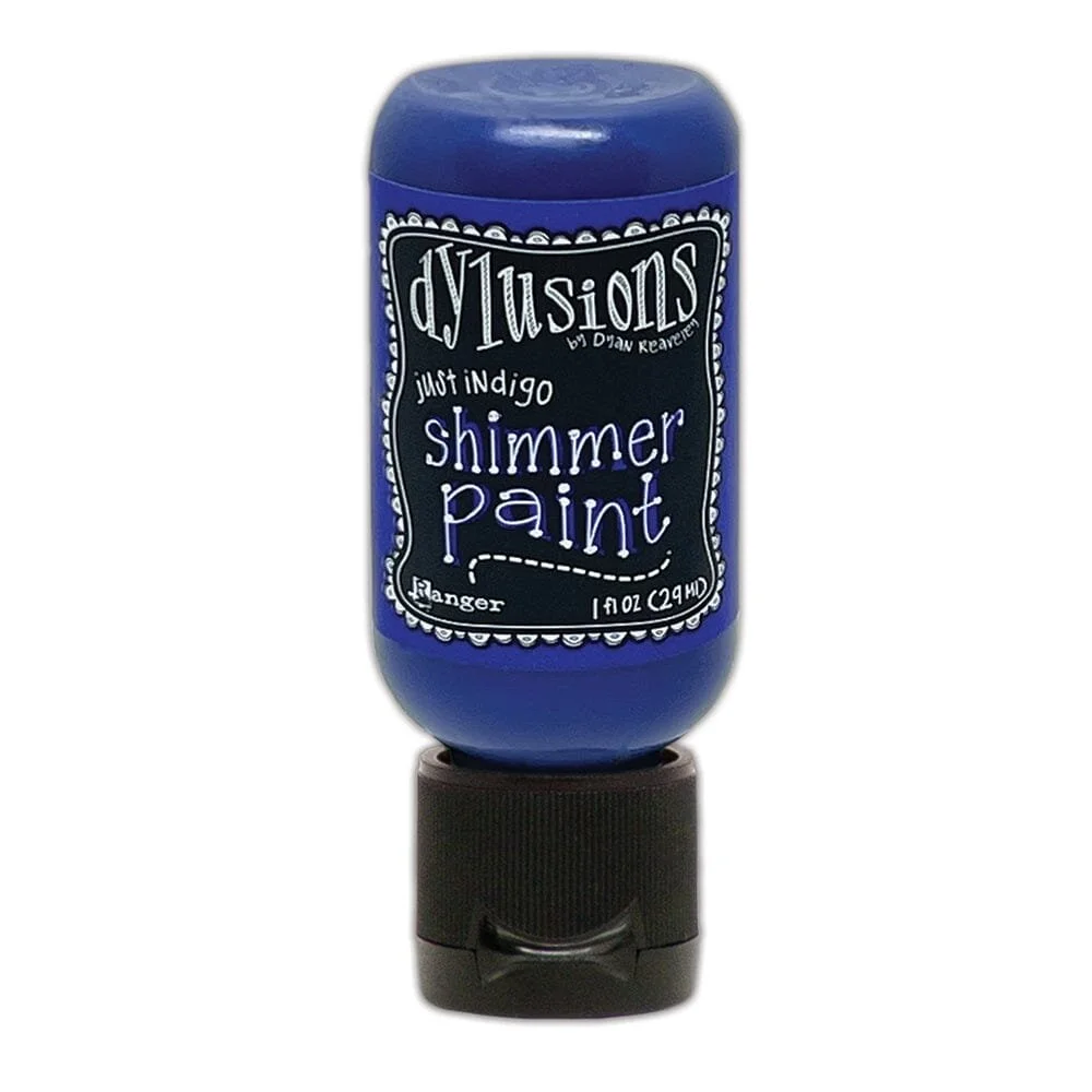 Dylusions Shimmer Paint Just Indigo