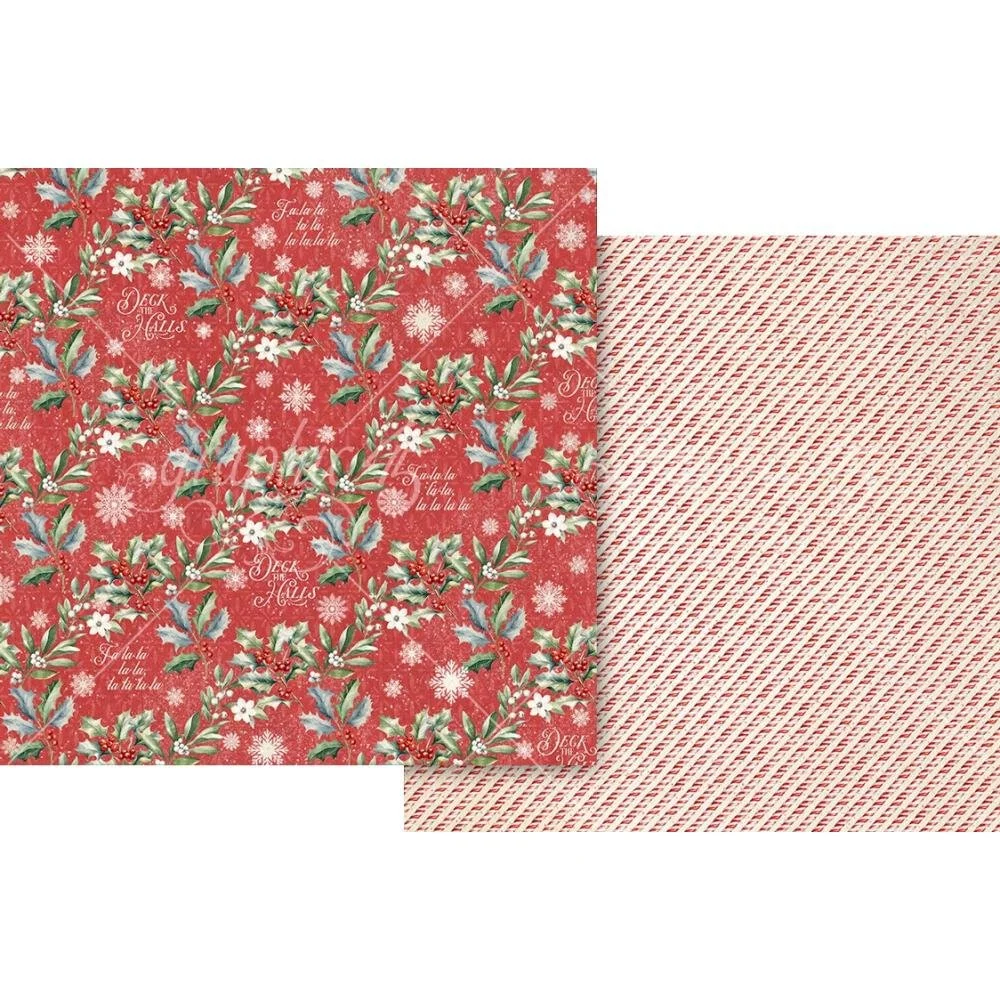 Graphic 45 Deck The Halls 12" x 12" Paper A Little Sparkle