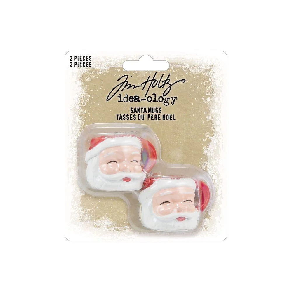 *Pre-Order* Tim Holtz Idea-Ology Christmas Santa Mugs