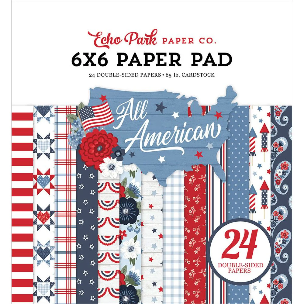 Echo Park All American 6 x 6 Paper Pad